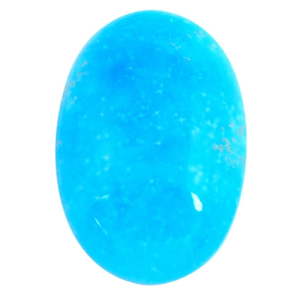 17.10cts smithsonite blue cabochon 24x16 mm oval loose gemstone s14349