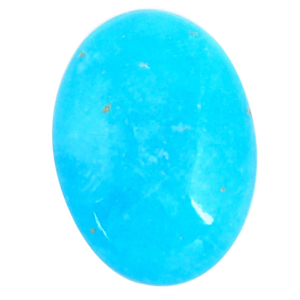 16.30cts smithsonite blue cabochon 24x17 mm oval loose gemstone s14343