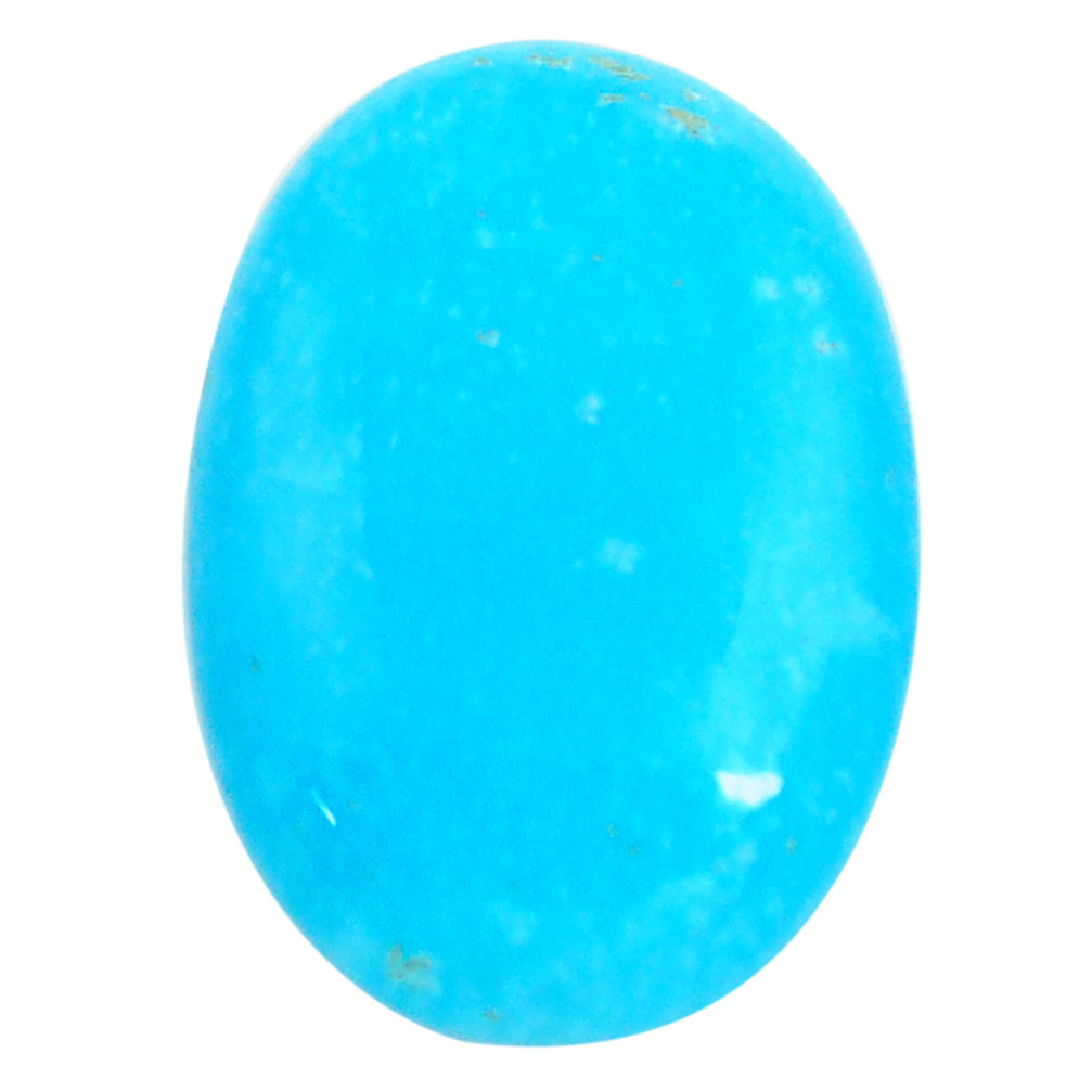 18.45cts smithsonite blue cabochon 25x17 mm oval loose gemstone s14348