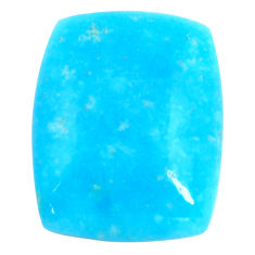 25.10cts smithsonite blue cabochon 25x20 mm octagan loose gemstone s14341