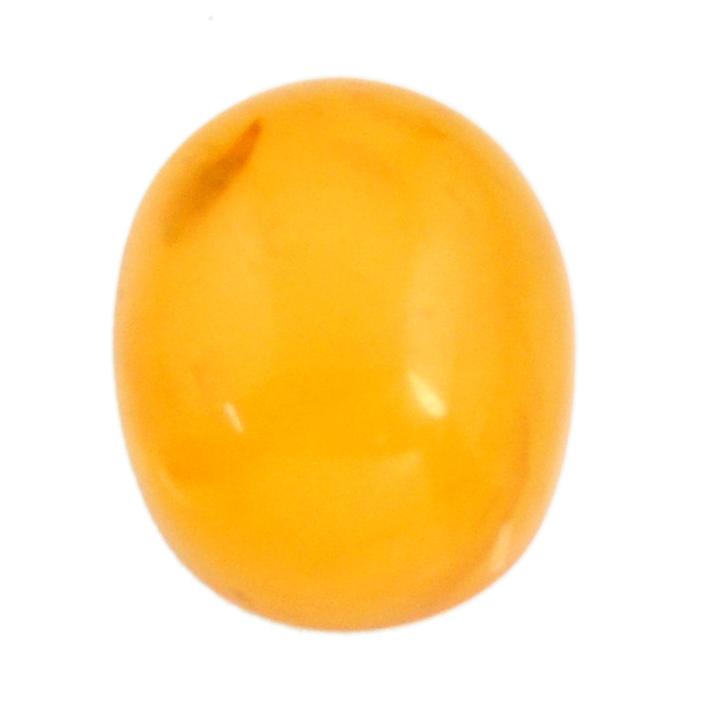 amber bone yellow cabochon 16x13 mm oval loose gemstone s15693