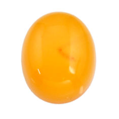 amber bone yellow cabochon 16x13 mm oval loose gemstone s15697
