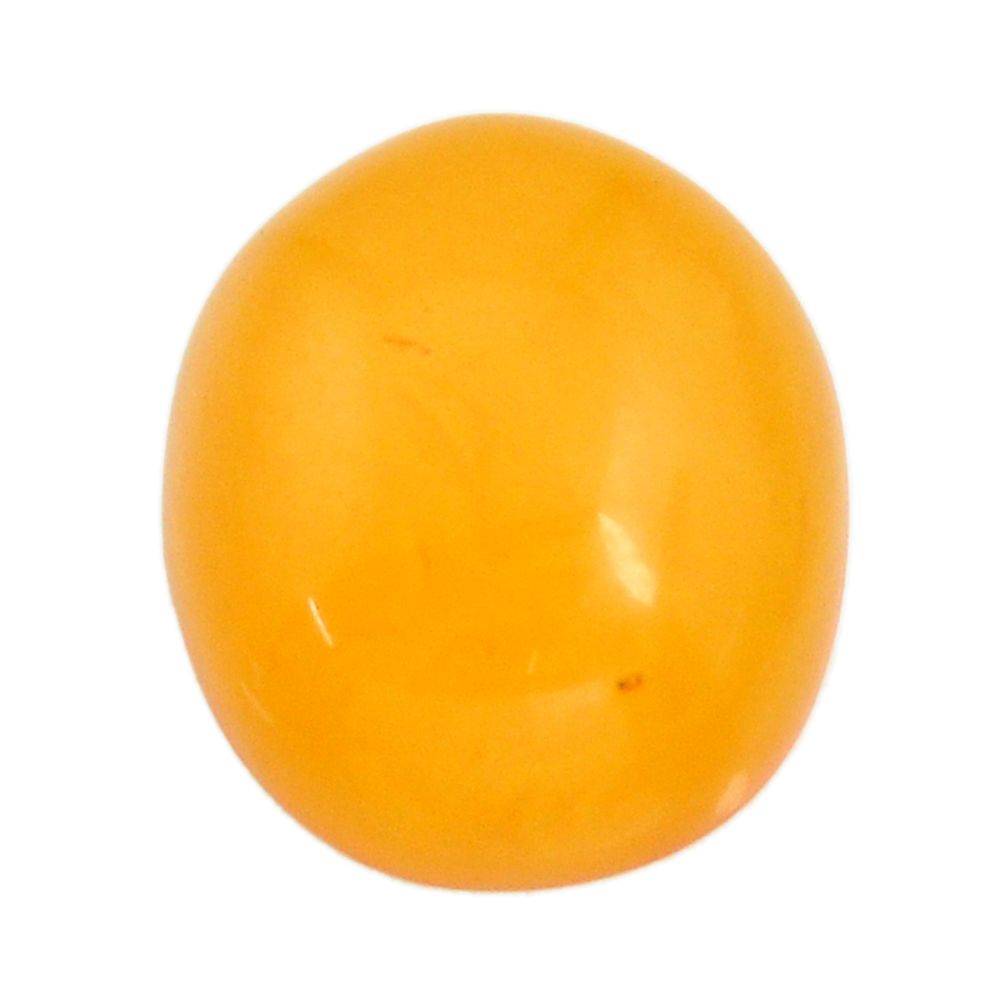 amber bone yellow cabochon 17.5x15 mm oval loose gemstone s15698