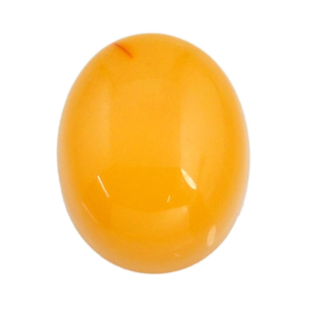 amber bone yellow cabochon 16x13 mm oval loose gemstone s15700