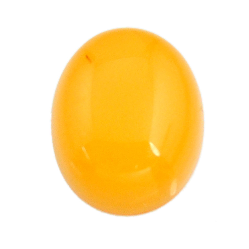 amber bone yellow cabochon 16x13 mm oval loose gemstone s15702