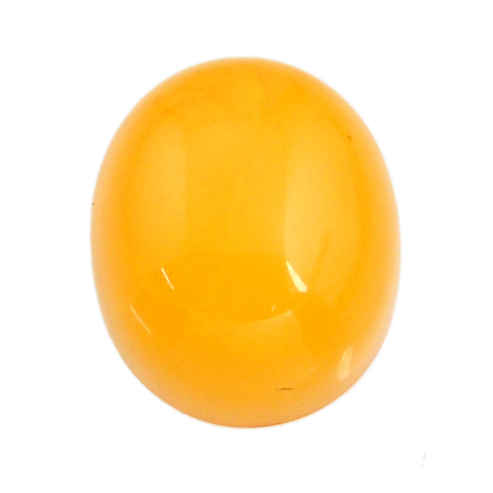 amber bone yellow cabochon 14x12 mm oval loose gemstone s15716