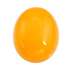 amber bone yellow cabochon 16x12.5 mm oval loose gemstone s15717