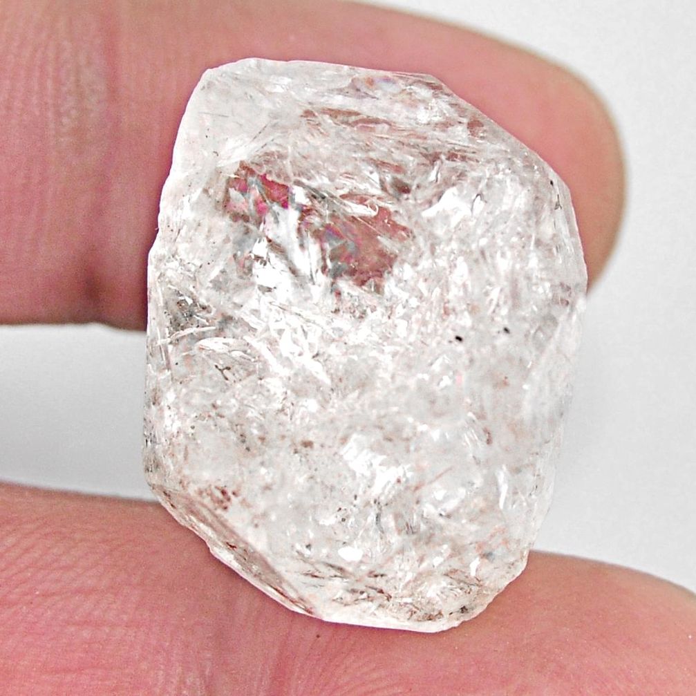  herkimer diamond white rough 24x18 mm loose gemstone s15763