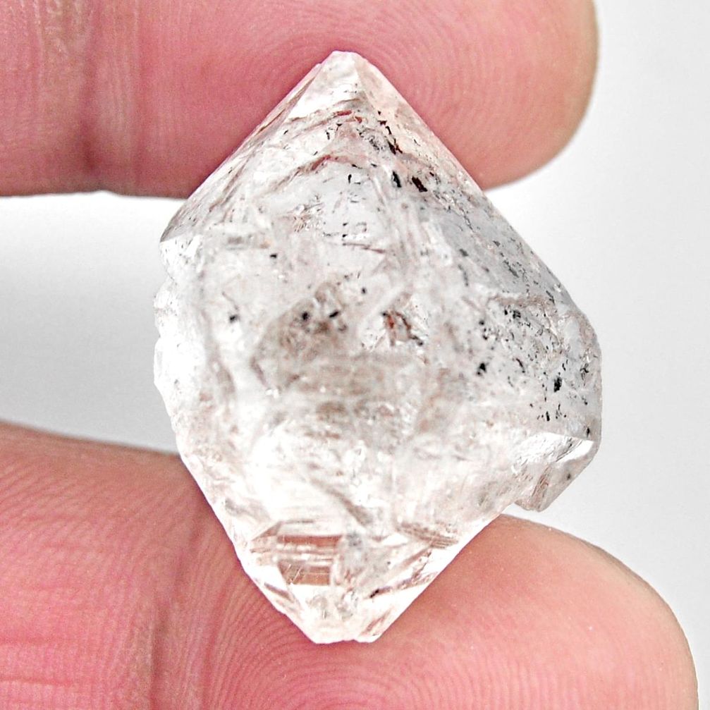  herkimer diamond white rough 27x20 mm loose gemstone s15767