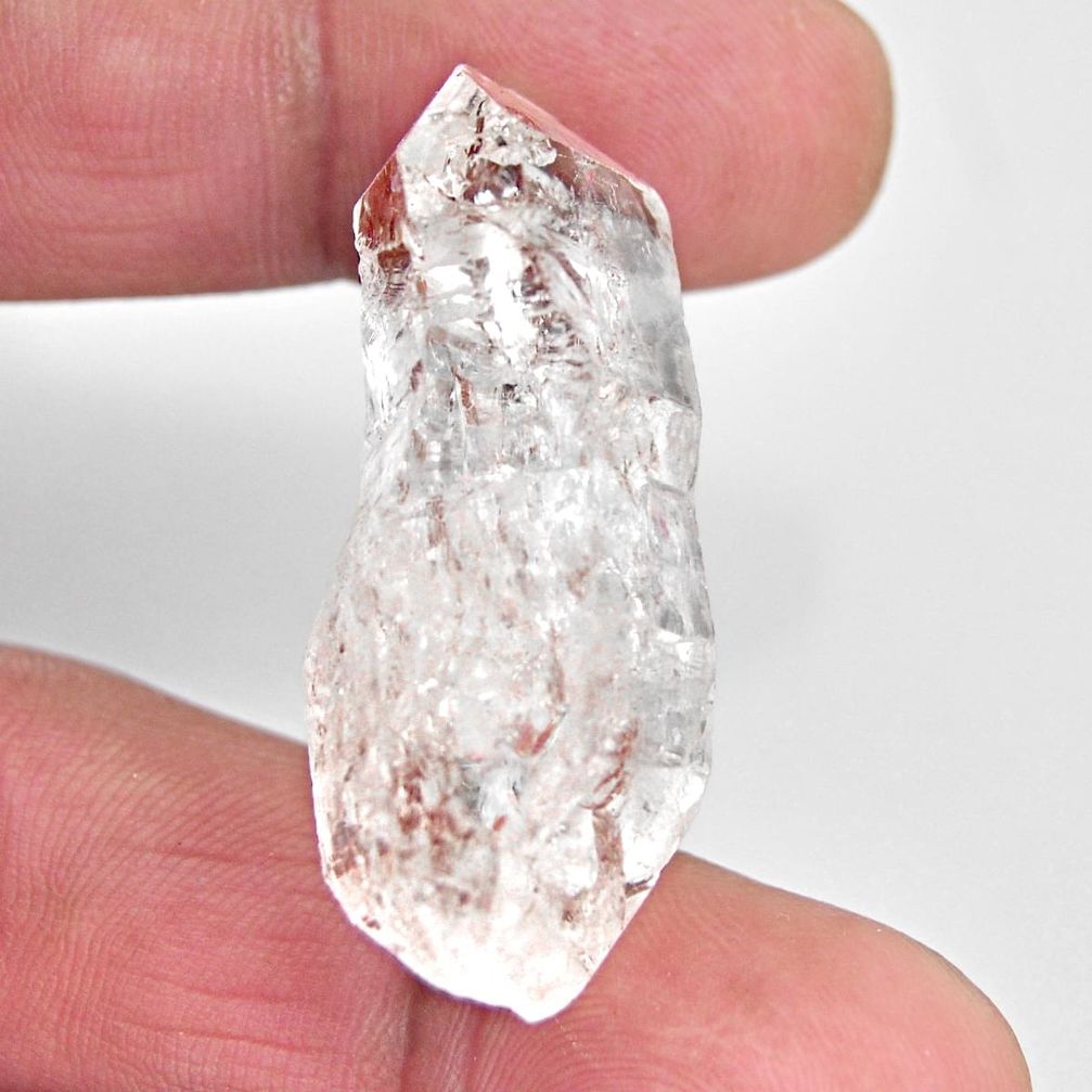  herkimer diamond white rough 39x17 mm loose gemstone s15771