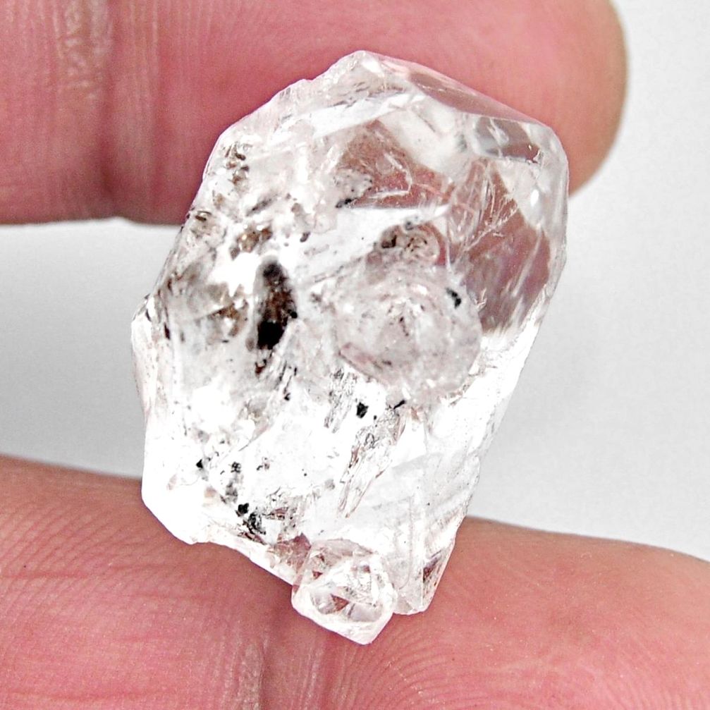  herkimer diamond white rough 26x18 mm loose gemstone s15772