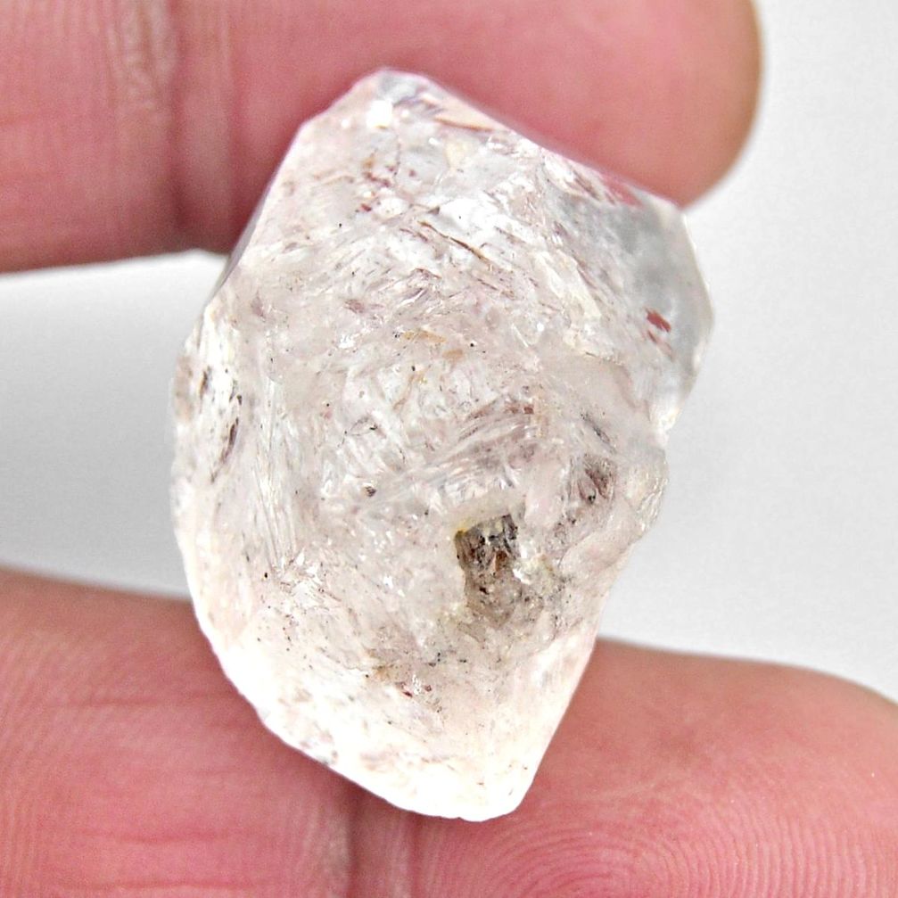  herkimer diamond white rough 31x20 mm loose gemstone s15776