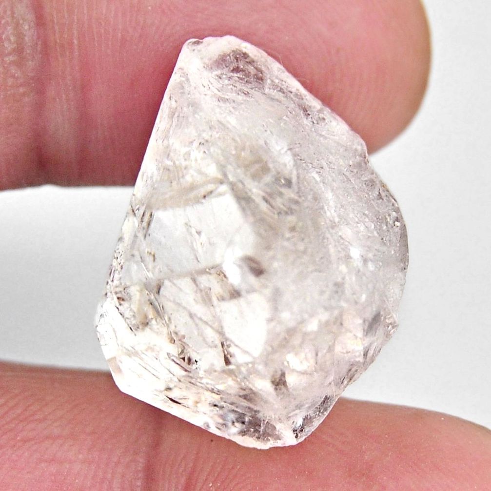  herkimer diamond white rough 23x20 mm loose gemstone s15777