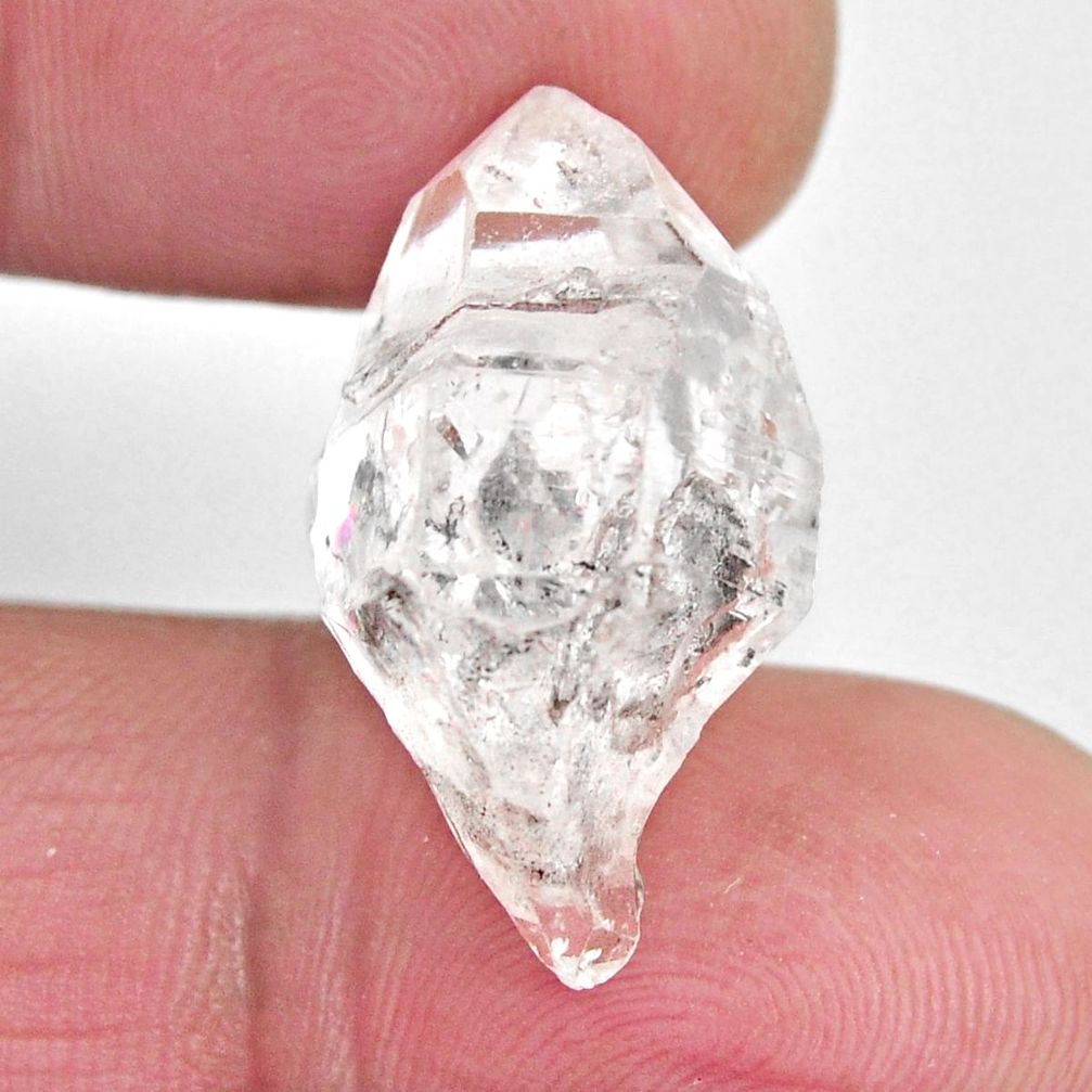  herkimer diamond white rough 24x15 mm loose gemstone s15810