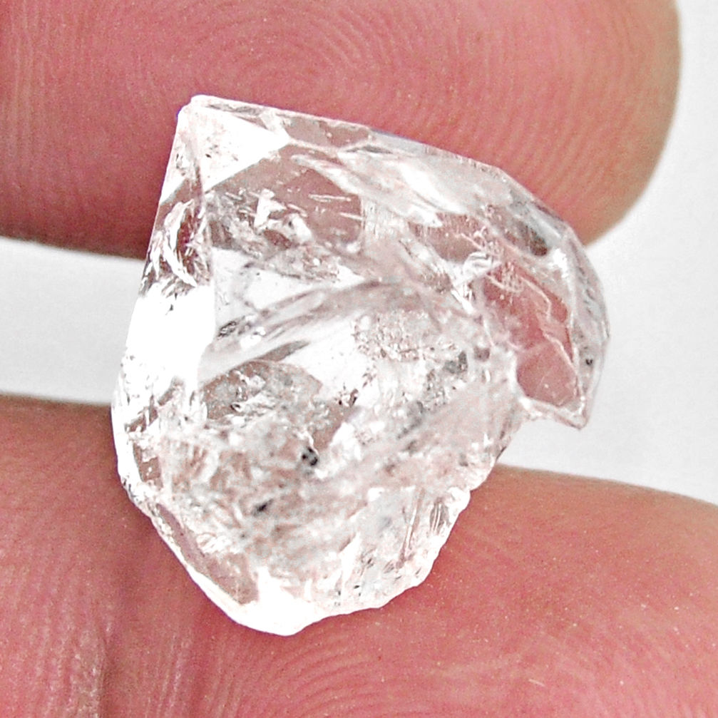  herkimer diamond white rough 15x15 mm loose gemstone s15816