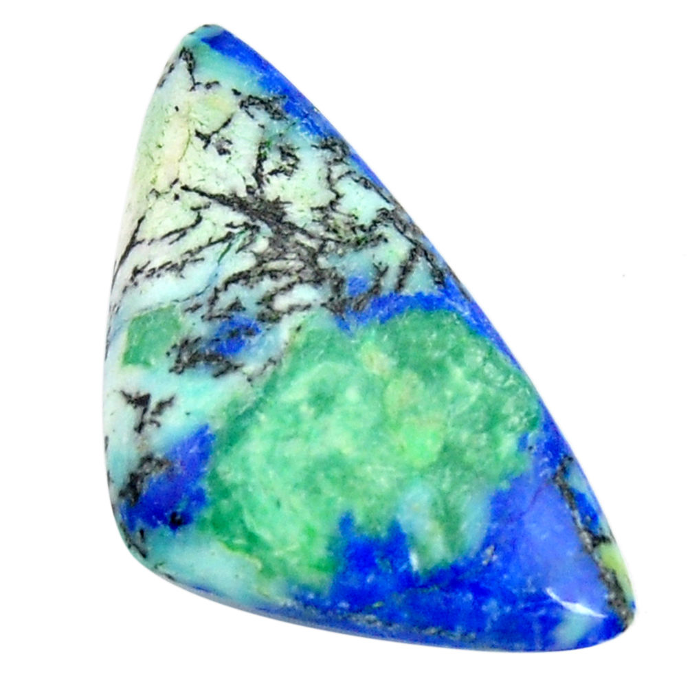  turquoise azurite cabochon 35x19 mm loose gemstone s15848