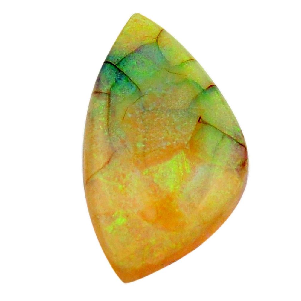  opal multi color cabochon 28x15 mm fancy loose gemstone s16070
