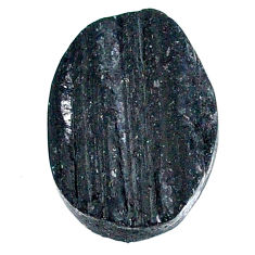 22.65ct raw black tourmaline protection stone 21x15.5 mm loose gemstone s22537