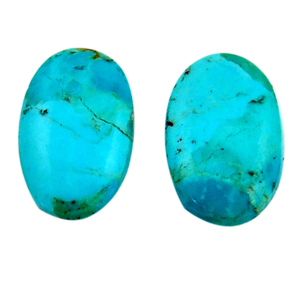 8.25cts arizona mohave turquoise green 17.5x11 mm pair loose gemstone s19118