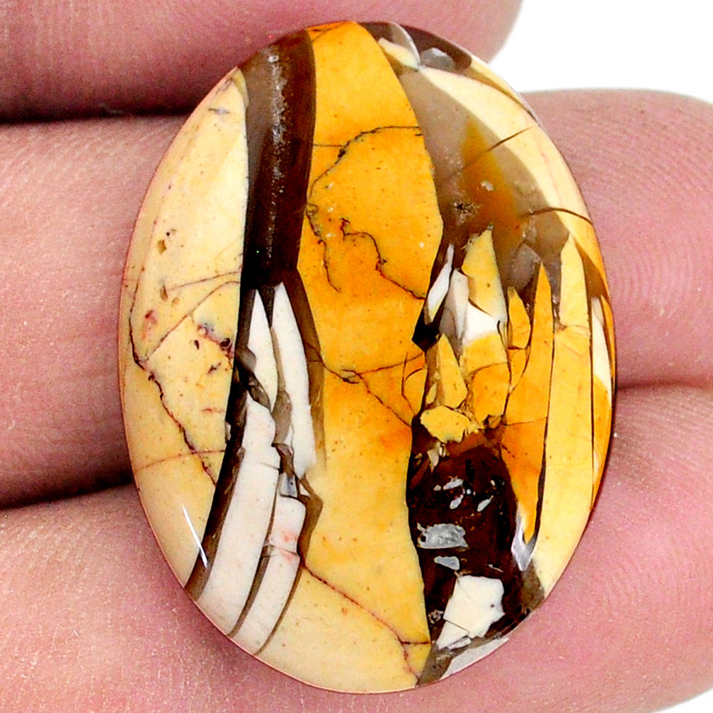 19.30cts brecciated mookaite (australian jasper) 31x21.5mm loose gemstone s20857