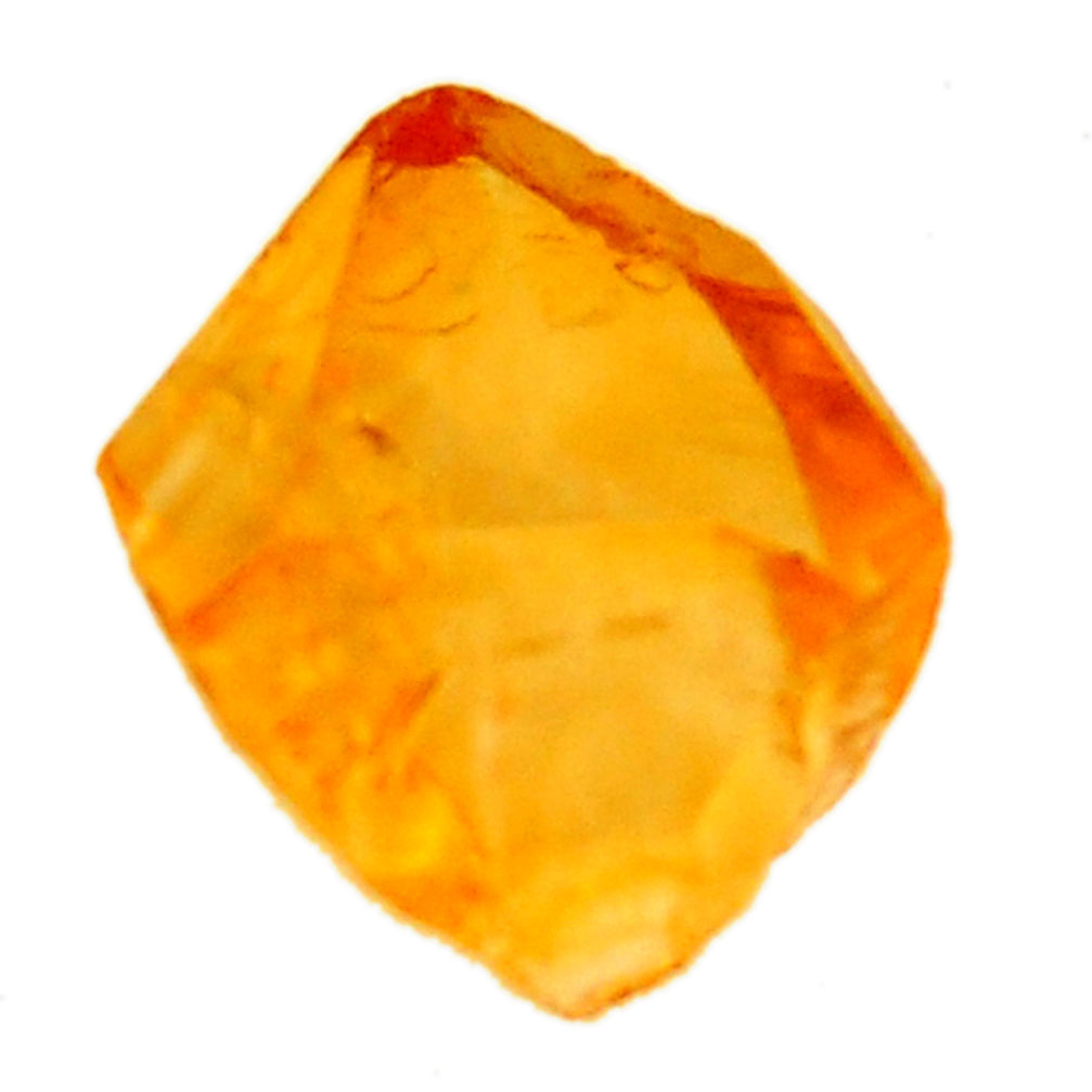 9.45cts citrine rough yellow rough 12.5x12.5 mm fancy loose gemstone s18392