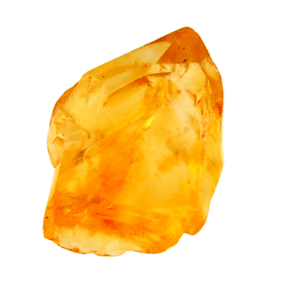 11.35cts citrine rough yellow rough 13.5x12 mm fancy loose gemstone s18399