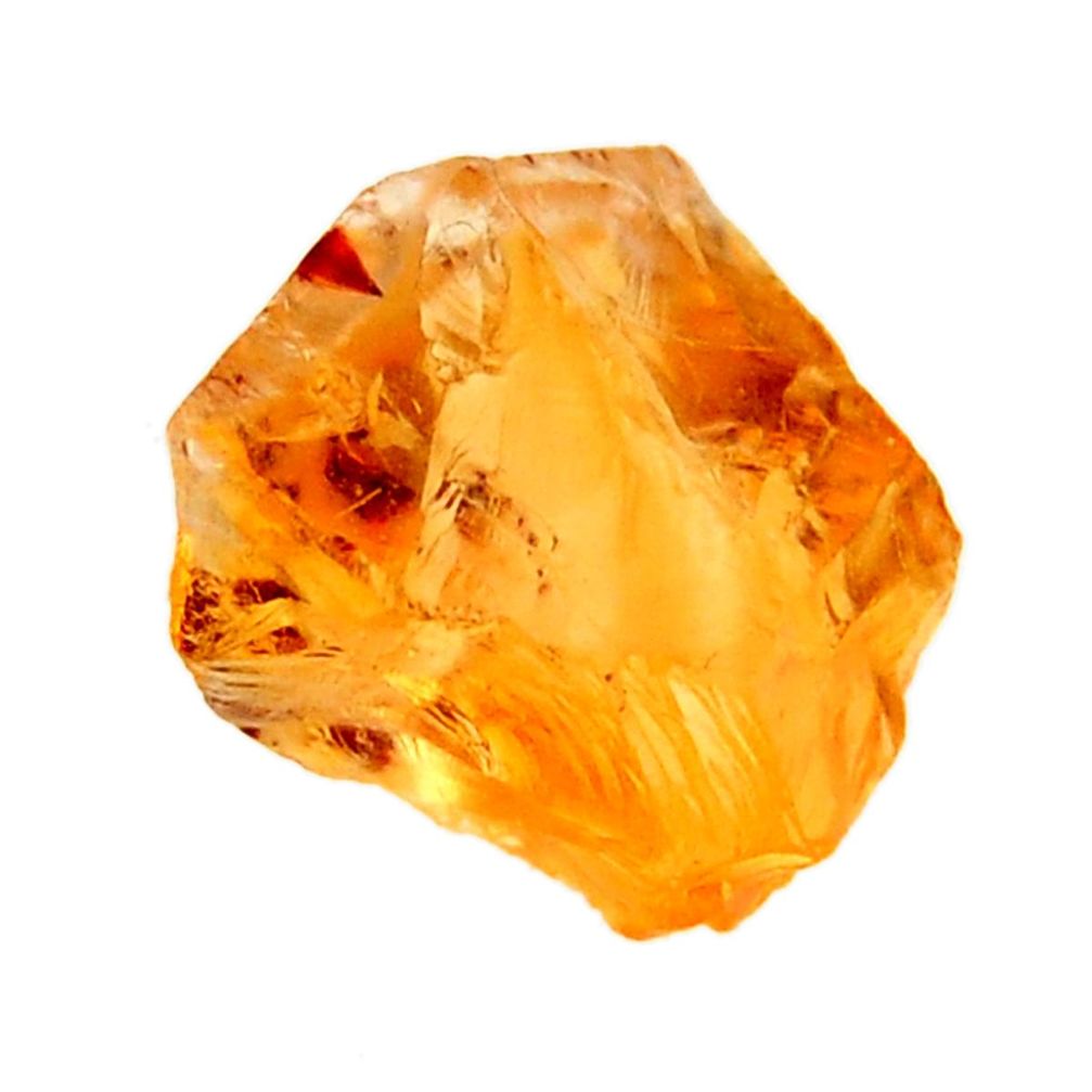 12.40cts citrine rough yellow rough 15x12.5 mm fancy loose gemstone s18387