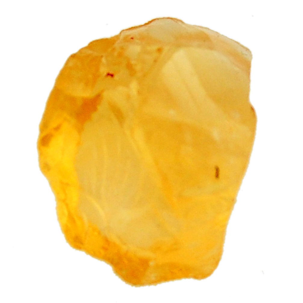 17.35cts citrine rough yellow rough 17.5x12 mm fancy loose gemstone s18385