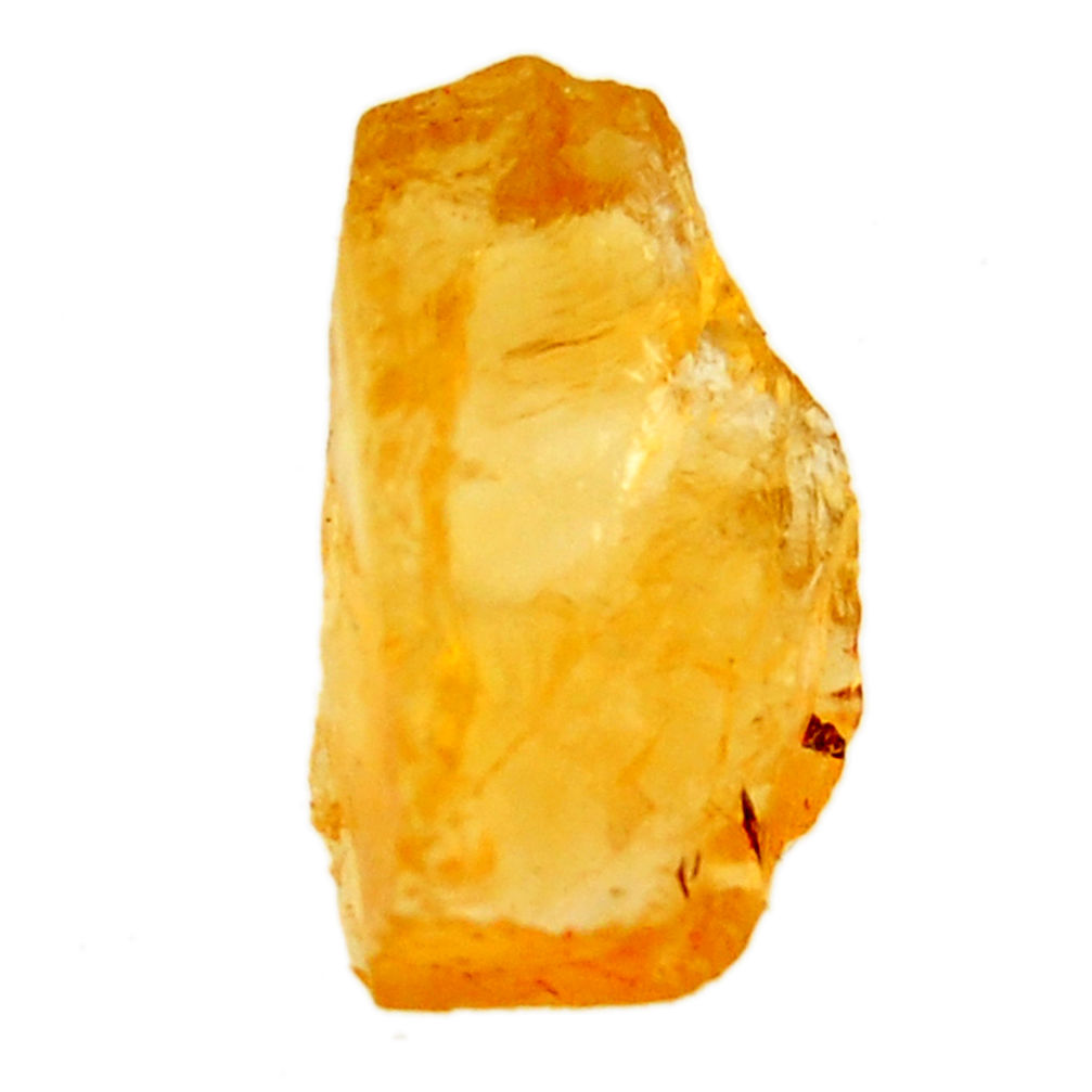 13.45cts citrine rough yellow rough 18.5x11 mm fancy loose gemstone s18382