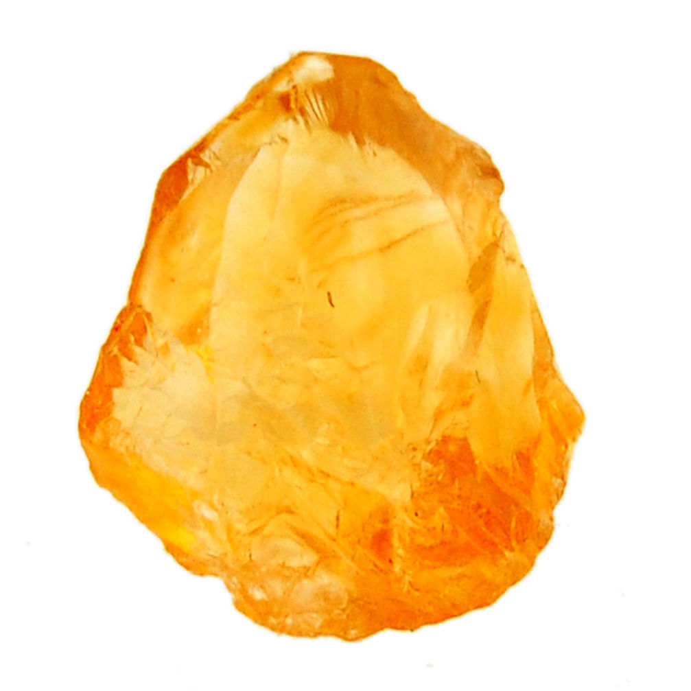 10.15cts citrine rough yellow rough 18x12.5 mm fancy loose gemstone s18390