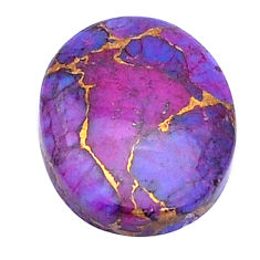 14.20cts copper turquoise purple cabochon 21x16 mm oval loose gemstone s28764