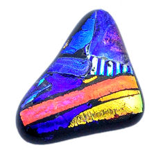 20.15cts dichroic glass multicolor cabochon 22x18 mm fancy loose gemstone s27545
