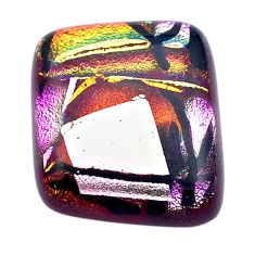 42.95cts dichroic glass multicolor cabochon 26x22 mm fancy loose gemstone s27541