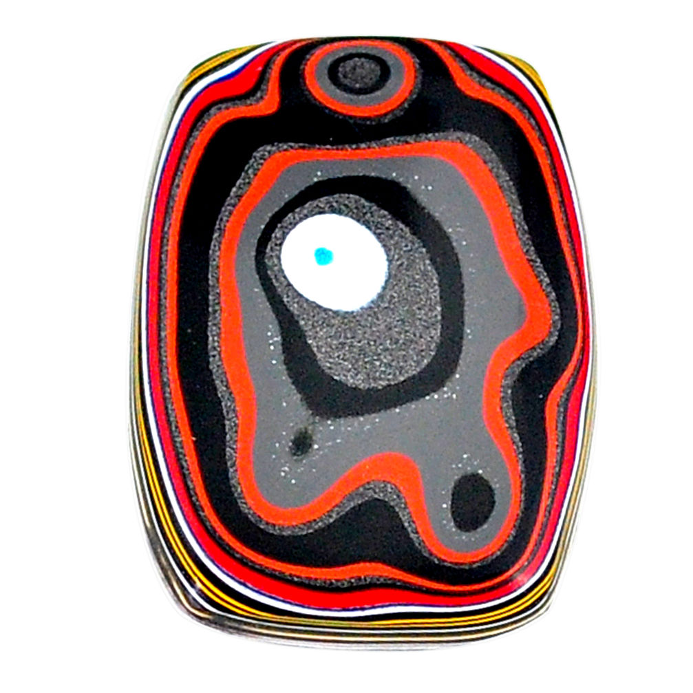 6.80cts fordite detroit agate cabochon 25x17.5 mm octagan loose gemstone s22473