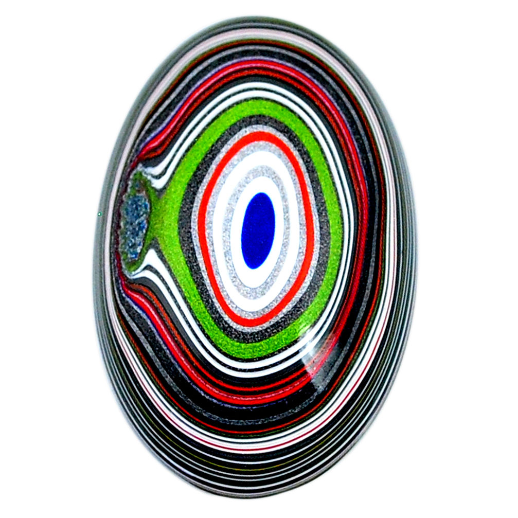 9.45cts fordite detroit agate cabochon 27x17 mm oval loose gemstone s21345