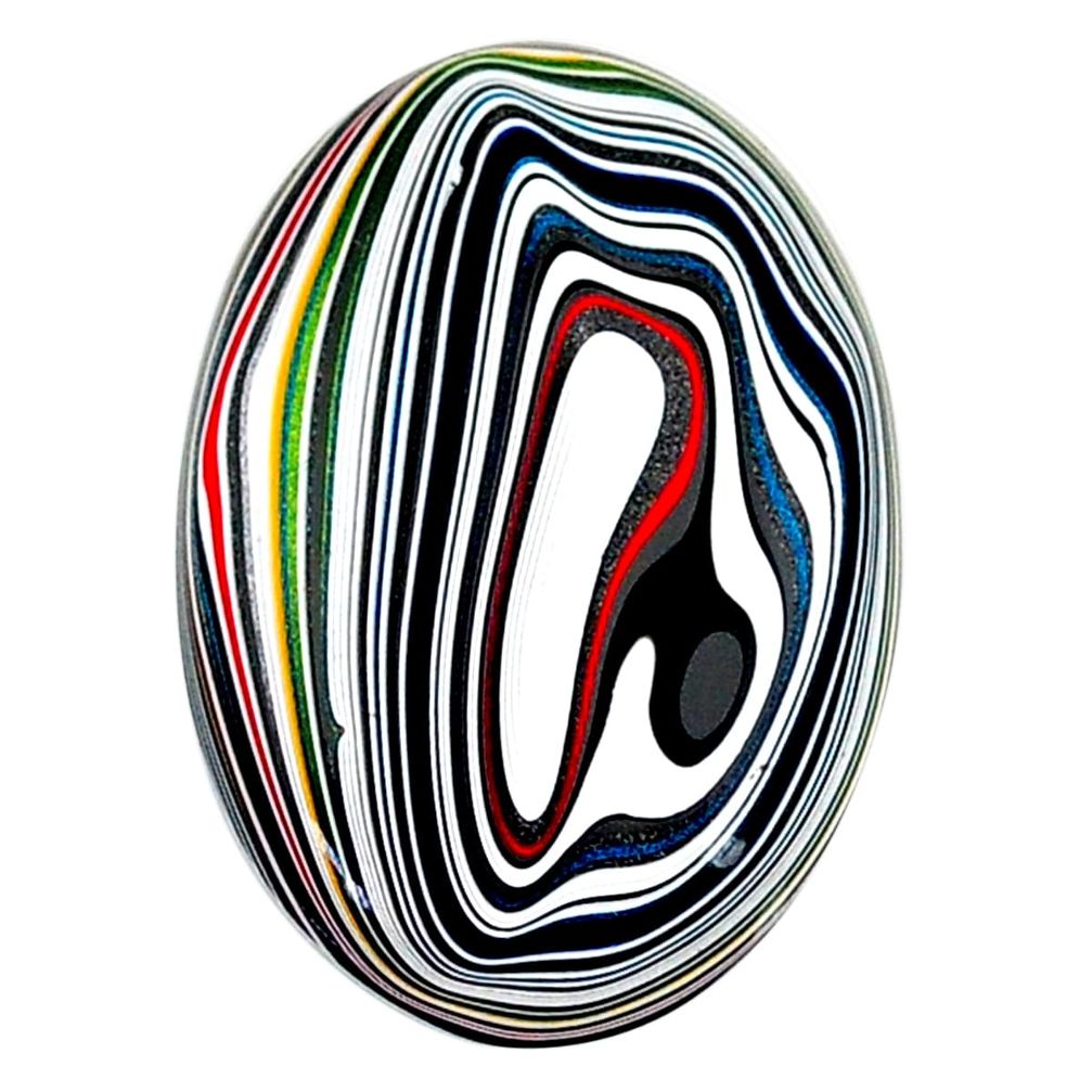 11.90cts fordite detroit agate cabochon 29x19 mm oval loose gemstone s22447