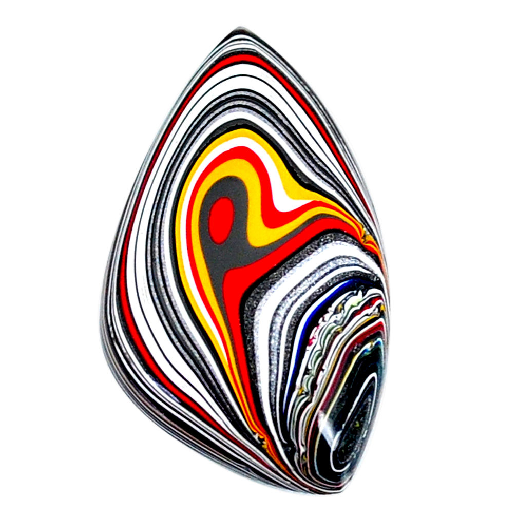 11.45cts fordite detroit agate cabochon 31x17 mm fancy loose gemstone s22474