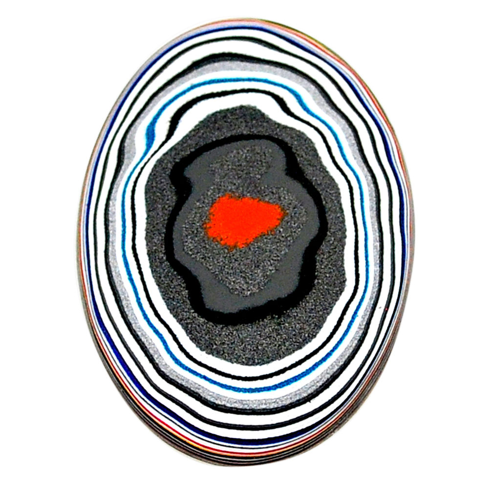 8.80cts fordite detroit agate cabochon 31x22 mm oval loose gemstone s22441