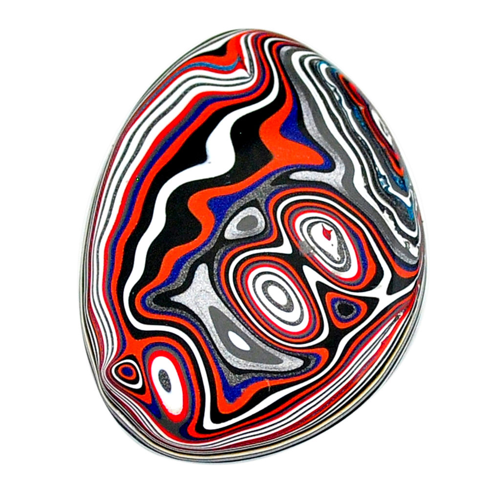 8.85cts fordite detroit agate cabochon 32.5x24 mm fancy loose gemstone s22406