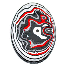 10.85cts fordite detroit agate cabochon 34x23.5 mm oval loose gemstone s22417