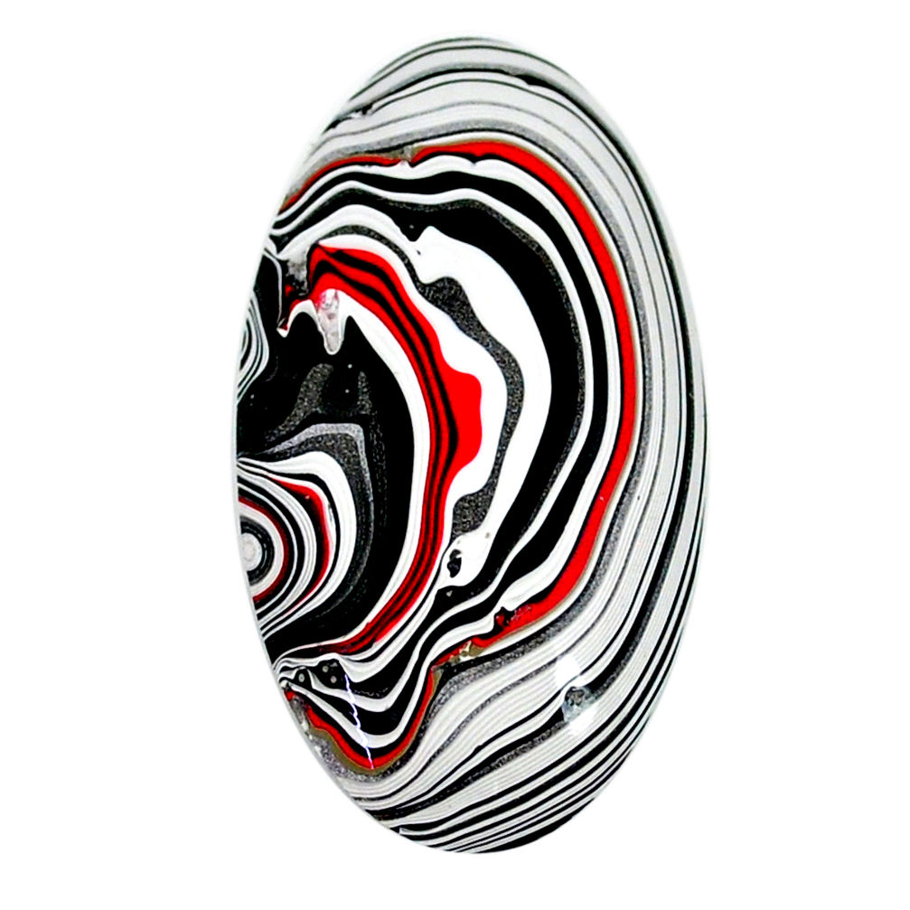 10.30cts fordite detroit agate cabochon 35x19 mm oval loose gemstone s22446