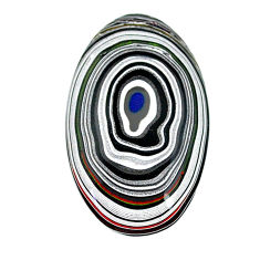 10.30cts fordite detroit agate cabochon 35x20 mm oval loose gemstone s22434