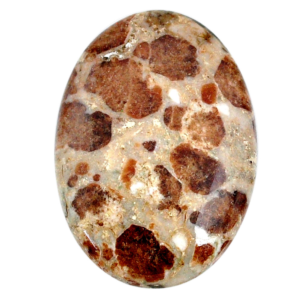 46.20cts garnet in limestone spessartine 37.5x26 mm oval loose gemstone s20900