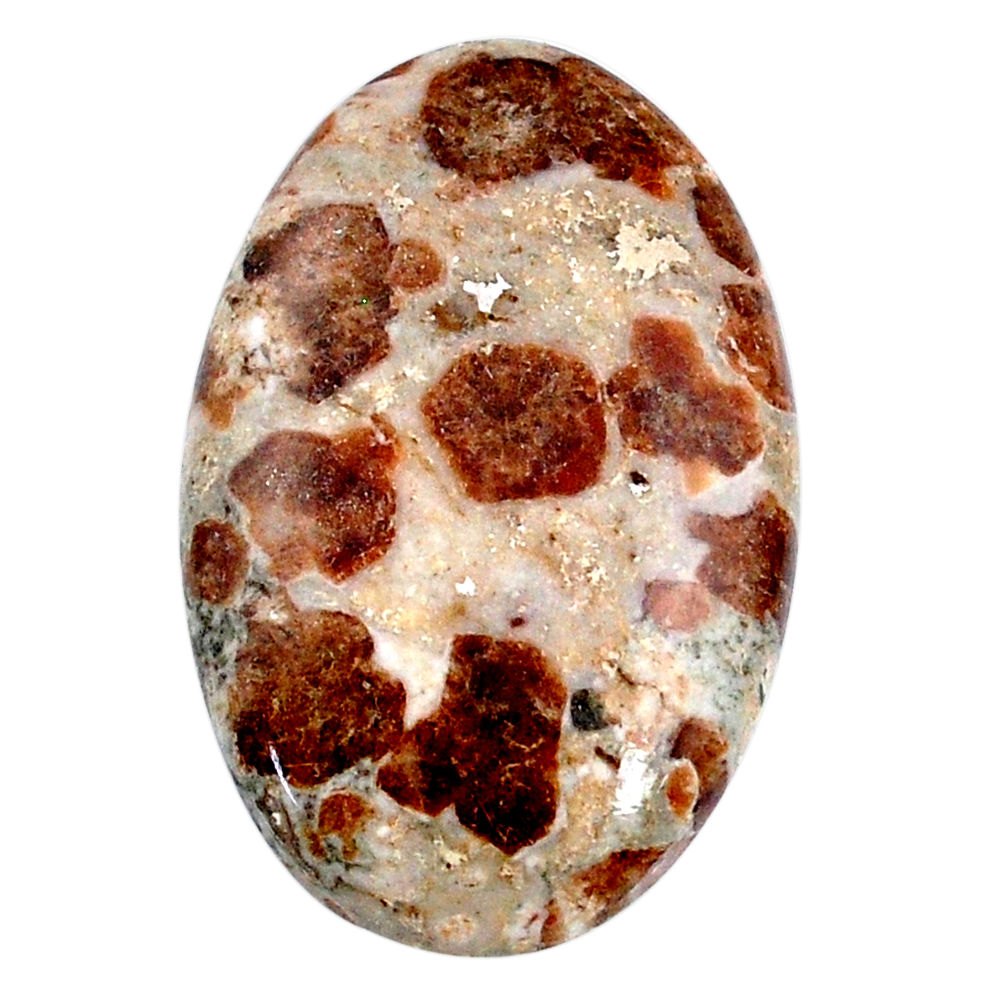 43.15cts garnet in limestone spessartine 37x23.5 mm oval loose gemstone s20897