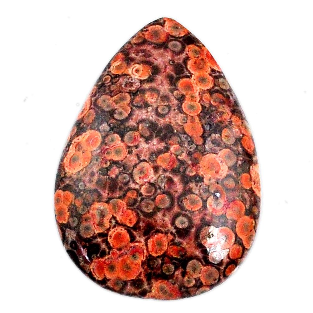 Natural 18.20ct birds eye multicolor cabochon 29x20mm pear loose gemstone s20904