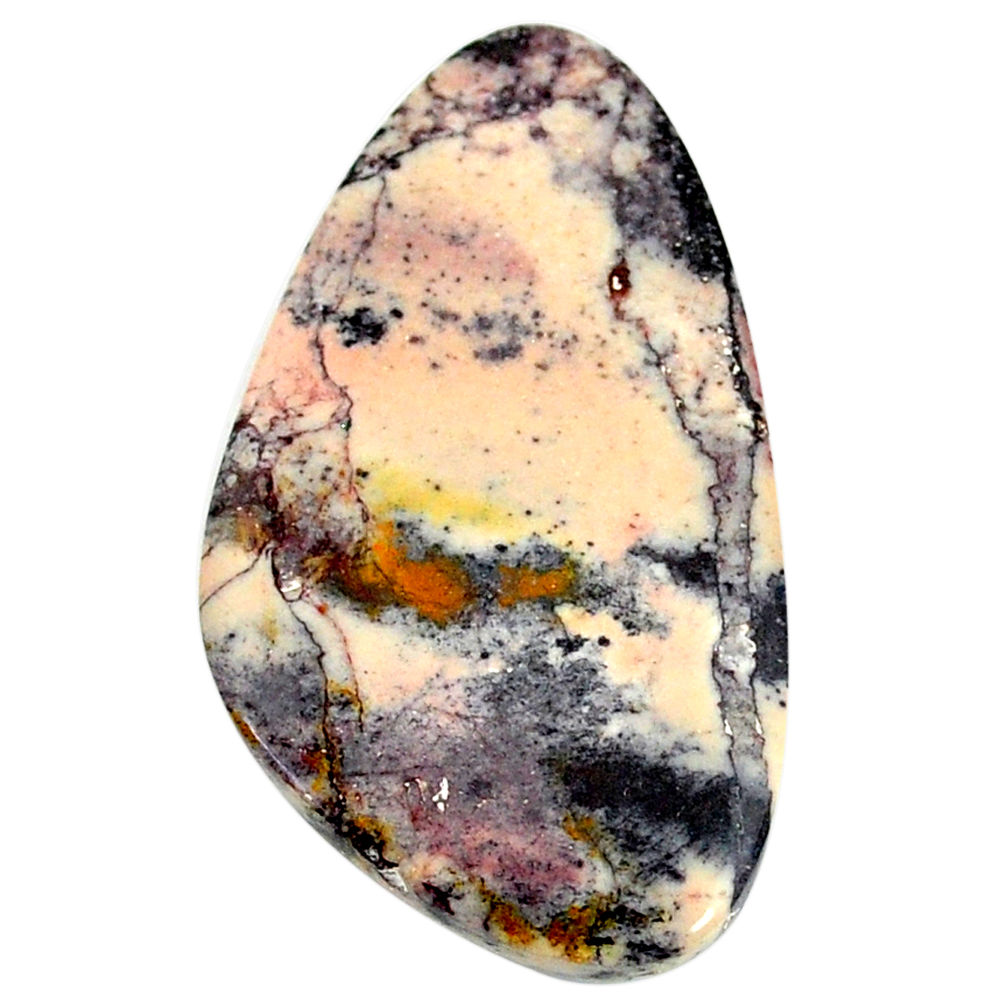 Natural 24.45ct porcelain jasper (sci fi) cabochon 35x20mm loose gemstone s21789