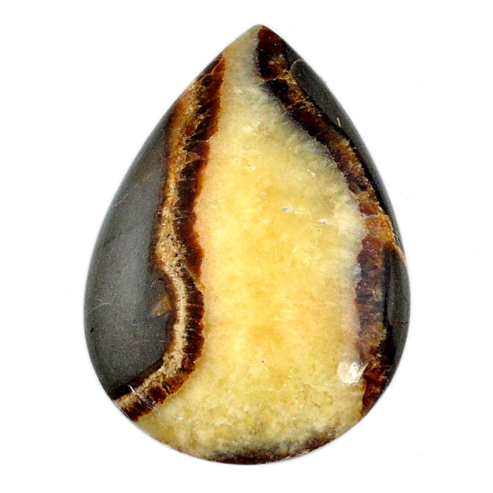 Natural 37.45ct septarian gonads cabochon 38x26.5 mm pear loose gemstone s20968