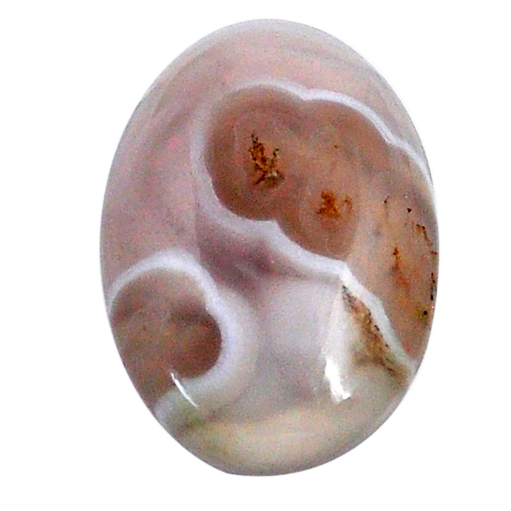 Natural 15.10cts agua nueva agate white cabochon 25x17 mm loose gemstone s26221