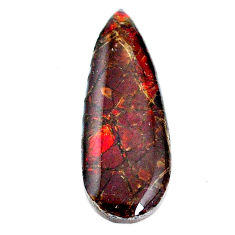 Natural 14.45cts ammolite (canadian) 33.5x12 mm fancy loose gemstone s22787