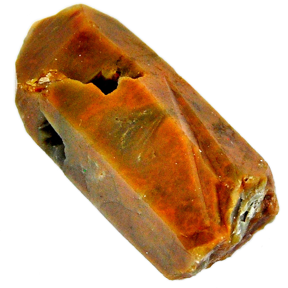 Natural 64.20cts angel phantom quartz brown rough 38x15 mm loose gemstone s19914